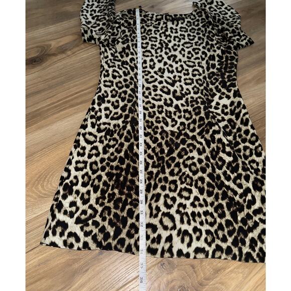 Rag & Bone 100% Silk Leopard Print Short Dress - Size 8 - Picture 12 of 12